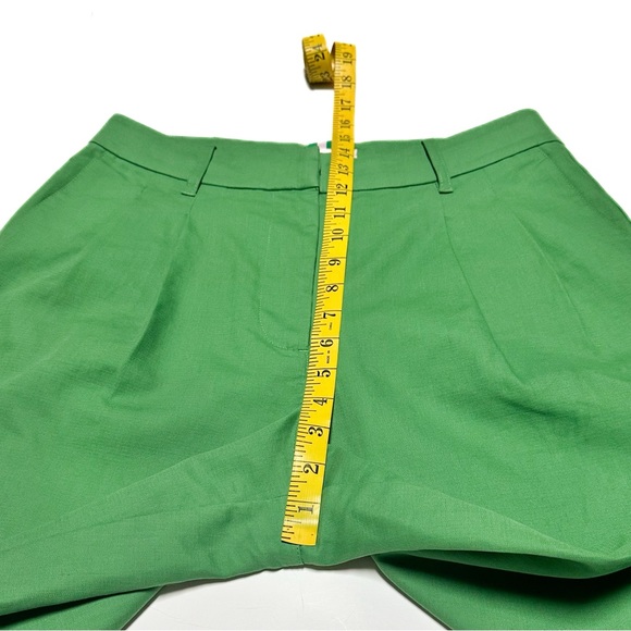 Boden Bloomsbury Cotton Pants Paradise Green Wide-Leg Pleated Fitzrovia Trousers - Picture 11 of 15